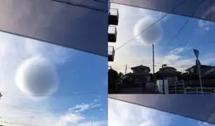 FOTOS: misteriosa nube esférica sorprende a los japoneses