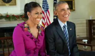 EEUU: Barack Obama y su esposa envían último mensaje por Navidad