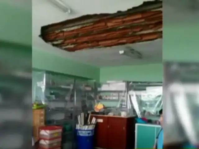 VMT: cae techo de colegio debido a antigüedad de estructura