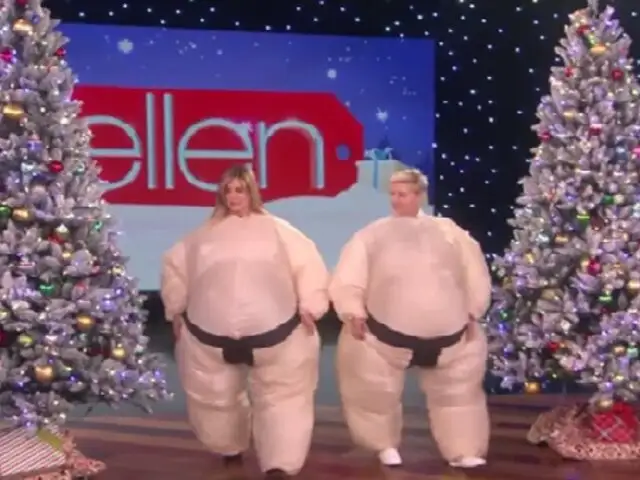 Jennifer Aniston y Ellen DeGeneres se volvieron 'sumos'