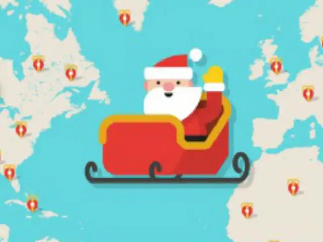 Esta página te muestra en tiempo real el recorrido que está haciendo Santa Claus por Navidad