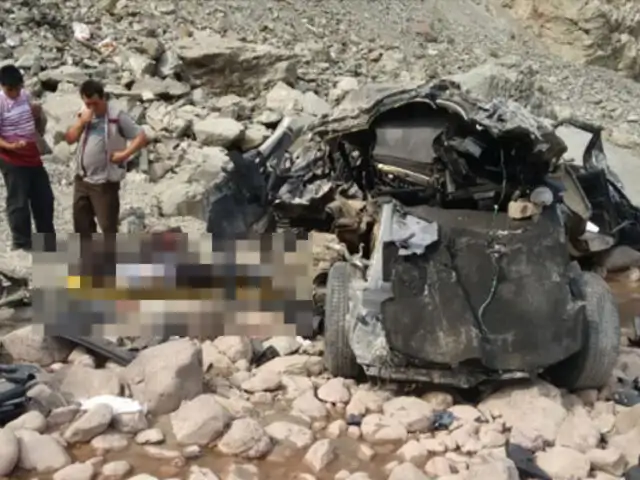Huancavelica: alcalde de Nuevo Occoro  y cinco personas mueren en accidente en carretera