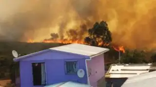 Chile: declaran alerta roja en Valparaíso por gigantesco incendio forestal