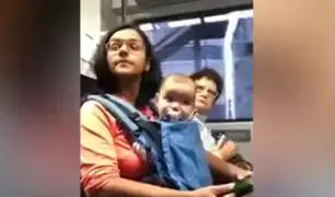 Madre y su bebé fueron echados de un asiento preferencial con esta excusa [VIDEO]