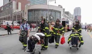 EEUU: tren se descarrila en Brooklyn y deja más de 100 heridos