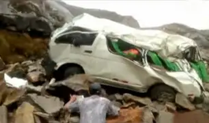 Huaraz: al menos 8 personas muertas tras despiste de combi