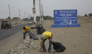 La Libertad: realizan jornada de limpieza en área cercana a Chan Chan