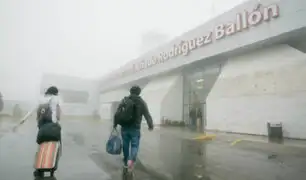 Suspenden vuelos en aeropuerto de Arequipa por mal tiempo