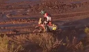 Motociclista quedó atrapado en el lodo durante Rally Dakar 2017 [VIDEO]
