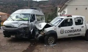 Policía muere tras choque entre patrullero y combi en Cusco
