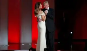 Así fue el primer baile de Donald Trump y la primera dama Melania