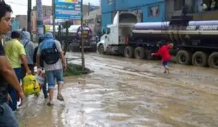 Intensa lluvia se registra en Chosica y causa alarma en vecinos