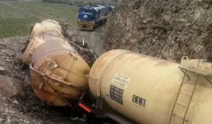 Arequipa: se descarrila tren que trasladaba petróleo