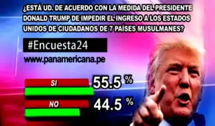 Encuesta 24: 55.5% de acuerdo con medida migratoria de Donald Trump