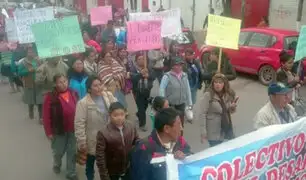 Población protesta por suspensión del proyecto del aeropuerto de Chinchero