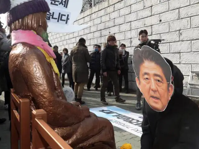 FOTOS: estatua sexual desata tensión entre Corea del Sur y Japón