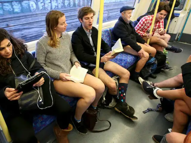 Así celebraron el “Día sin pantalones” en Reino Unido