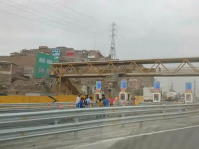 Sorpresivamente retiran casetas de cobranza en peaje de Puente Piedra