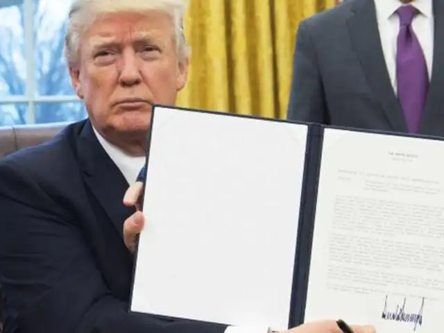 Donald Trump retira a Estados Unidos del Acuerdo Transpacífico de Cooperación Económica