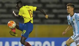 Colombia cayó golpeado 3-0 ante Ecuador en el Sudamericano Sub-20
