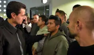 Enrique Peña Nieto recibió a 135 mexicanos deportados de EEUU