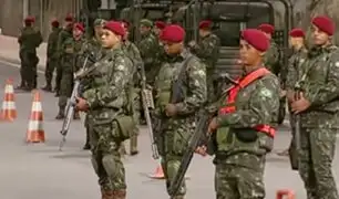 Militares toman las calles de Río de Janeiro a pocos días del carnaval