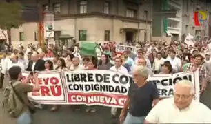 Así se desarrolló Marcha Contra la Corrupción en el Centro de Lima