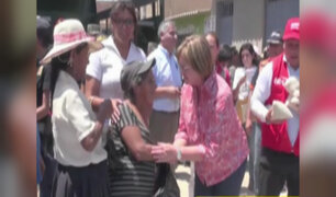 Chiclayo: primera dama entrega ayuda a damnificados por fuertes lluvias