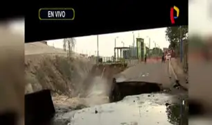 SMP: río Rímac se desborda en el Puente Dueñas