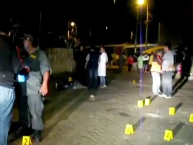 Barranca: sicarios asesinan a dos personas en plena vía pública
