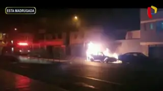 Chorrillos: incendio en auto provoca pánico en vecinos