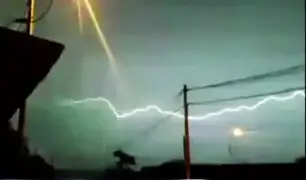 Terrible tormenta eléctrica alerta a la población en Piura