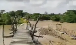 Lambayeque: puente colapsa y deja aislados a caseríos de Zaña