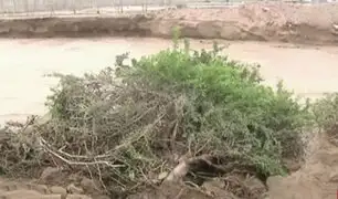 Río Chilca: desborde inundó kilómetro 64 de la Panamericana Sur