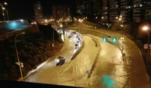 España: torrenciales lluvias provocan inundaciones en Alicante