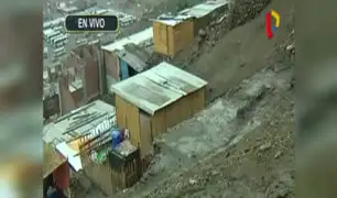 Carabayllo: deslizamiento de tierra tras intensa lluvia de madrugada