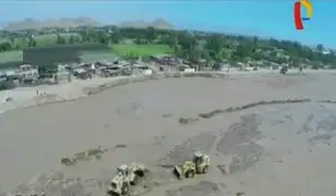 Imágenes aéreas muestran daños causados por el río Lurín