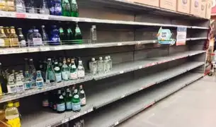 Agua embotellada se agota en supermercados de Lima Metropolitana