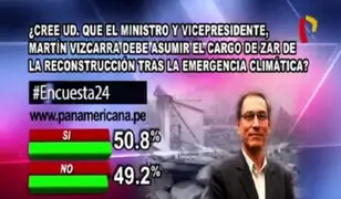 Encuesta 24: 50.8% cree que ministro Martín Vizcarra debe asumir el cargo de ‘zar de la reconstrucción’