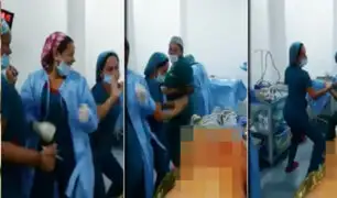 Colombia: indignación por video de enfermeras bailando junto a paciente