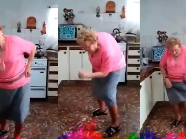 La abuela "Chispita" causa sensación en las redes bailando cumbia