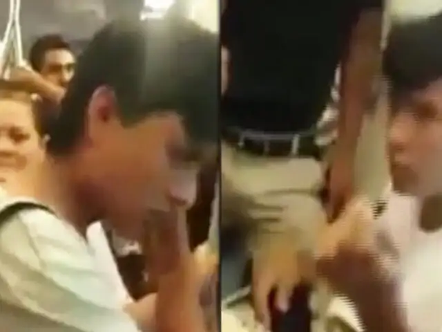 Metro de Lima: pasajero golpeó a joven por no ceder el asiento a persona mayor