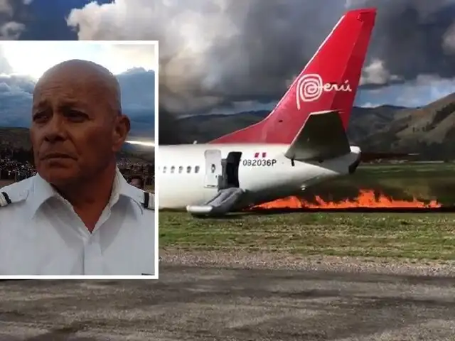 Habla el piloto del avión que se incendió en aeropuerto de Jauja