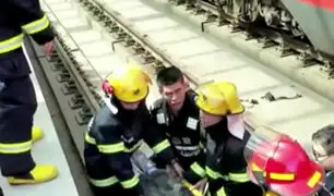 China: anciano intenta suicidarse lanzándose a vías de tren