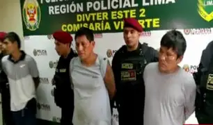 PNP captura a tres delincuentes que robaron camioneta en Ate