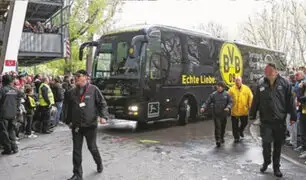 Explosión cerca del autobús del equipo Borussia Dortmund deja un herido