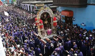 Señor de los Milagros salió en procesión por Semana Santa