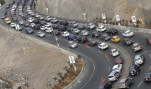 Gran malestar causó congestión vehicular en Cerro Centinela
