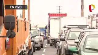 Chorrillos: intensa congestión vehicular en zona ‘La Curva’