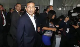 Ollanta Humala se presenta ante la Fiscalía de Lavado de Activos